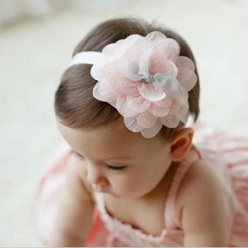 New Vintage Girls Pearl Headband Vintage Baptism Headband Rhinestone Baby Headwear baby hair accessory First Birthday Costume