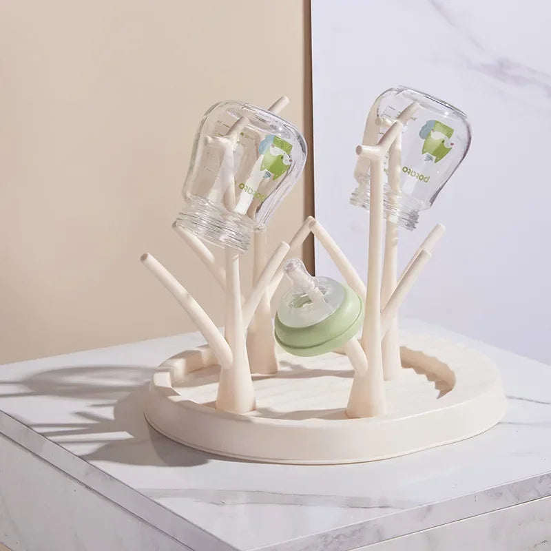 Baby Bottle Stand, Cleaning and Drying Rack, Detachable Baby Bottle Drying Rack, Storage Rack, Tree-shaped Rack, Baby Bottle Accessories