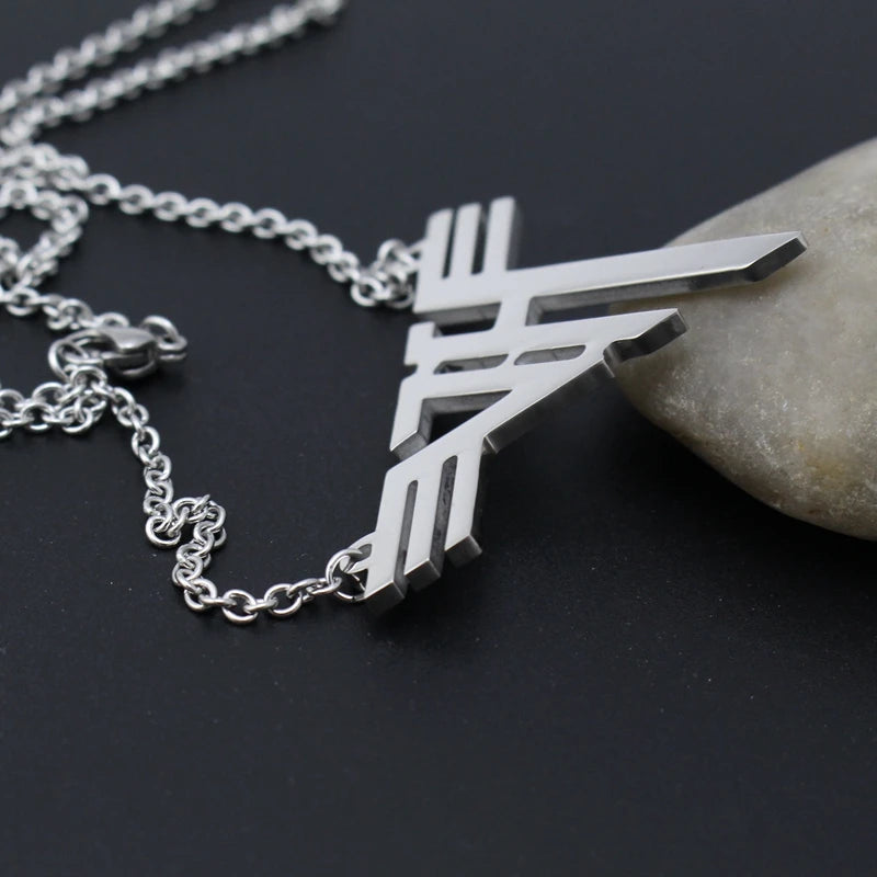 Hot VH Charm Eddie Van Halen band Logo Stainless Steel Pendant Necklace Jewelry 24" Chain US STOCK