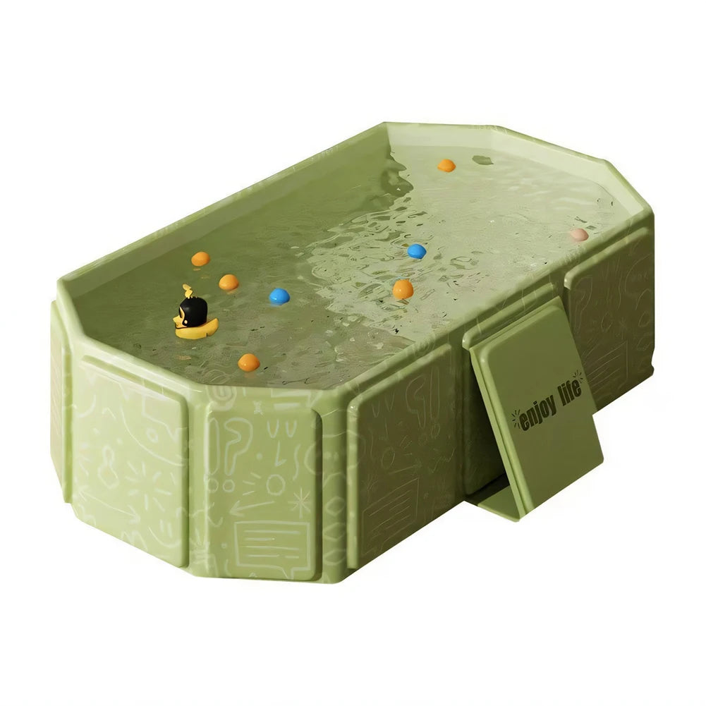 Indoor Baby Bath Tub Foldable Baby Thickened Bathing Bucket Large Extended Bathing Basin For Children Infant Use Shower Basin