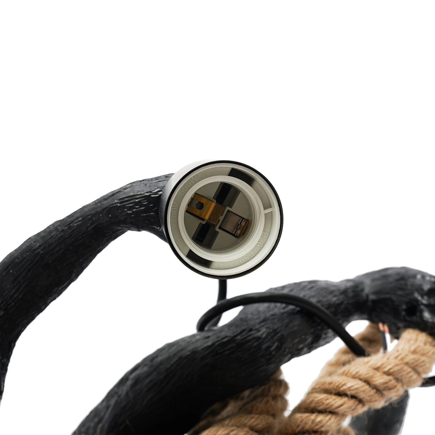 Pendant Light with Adjustable Hemp Rope and Resin Monkey for Home Lighting