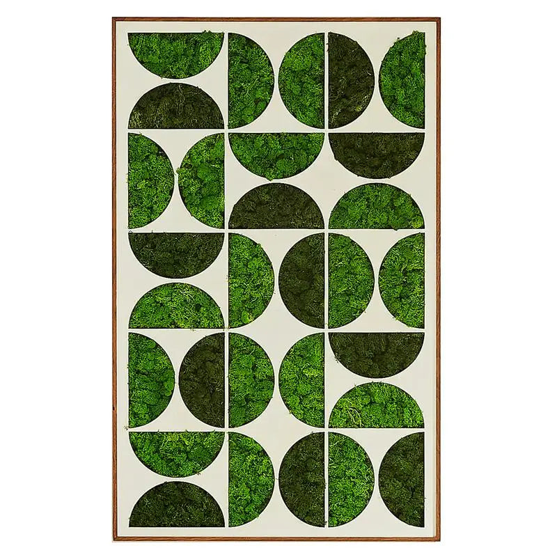 Metal Moony Moss Wall Art Decorative Home Decor for Unique Interior Design