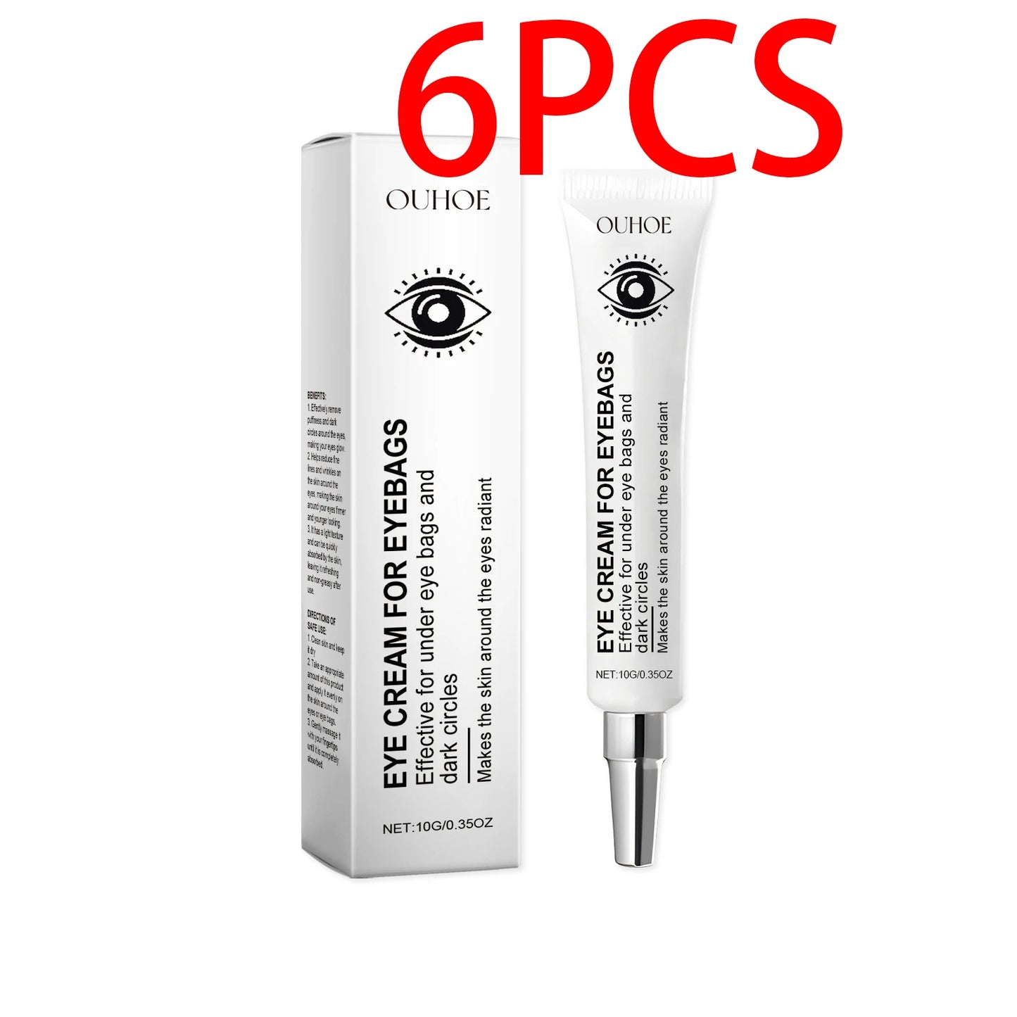 Ouhoe Collagen Eye Cream Hyaluronic Acid Deep Moisturizing Lightens Dark Circles Firms Skin Instant Eye Repair Serum Stick