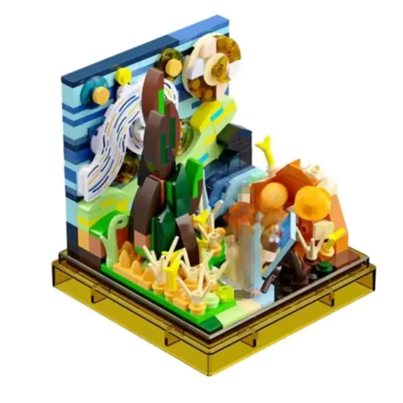 AREA-X Inspiration Art Box Building Blocks Starry Gifted Timeless Constitut Construction Bricks Set with Transparent Cover Toy
