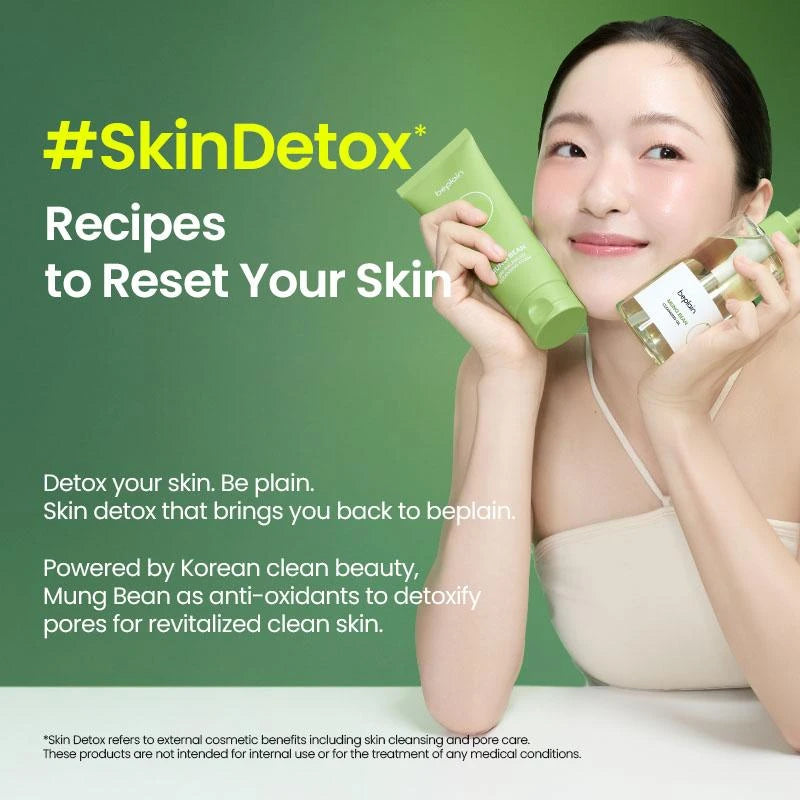 Beplain Skin Detox Trio | Korea's No.1 | Skin Repair | Cleanser | Korean Skincare | Foam | Clay | Glow Kit | Special Porecare