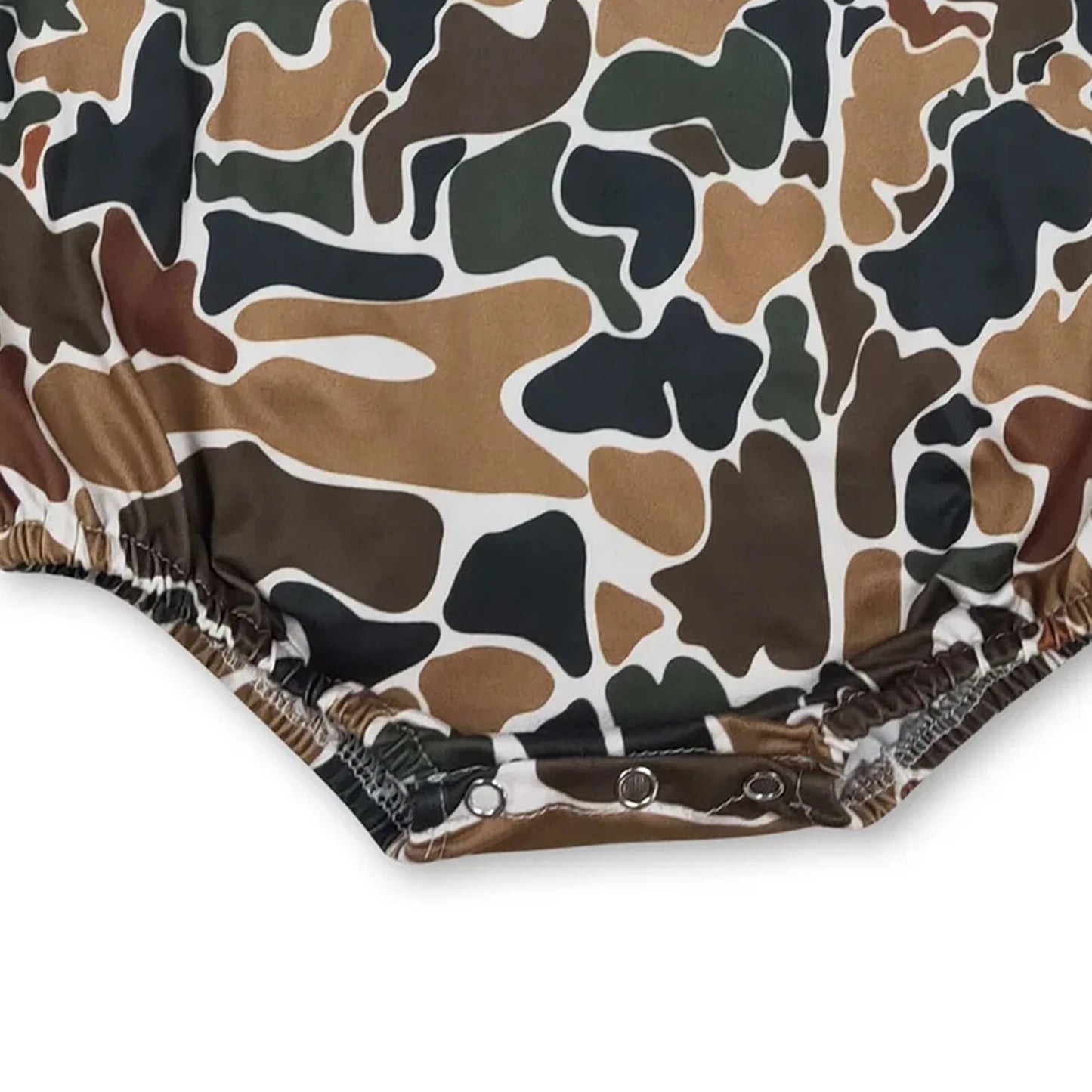 MAMA'S BOY Embroidered Camouflage Baby Romper Sleeveless Infant Outfit Comfortable Soft Fabric Baby Clothing
