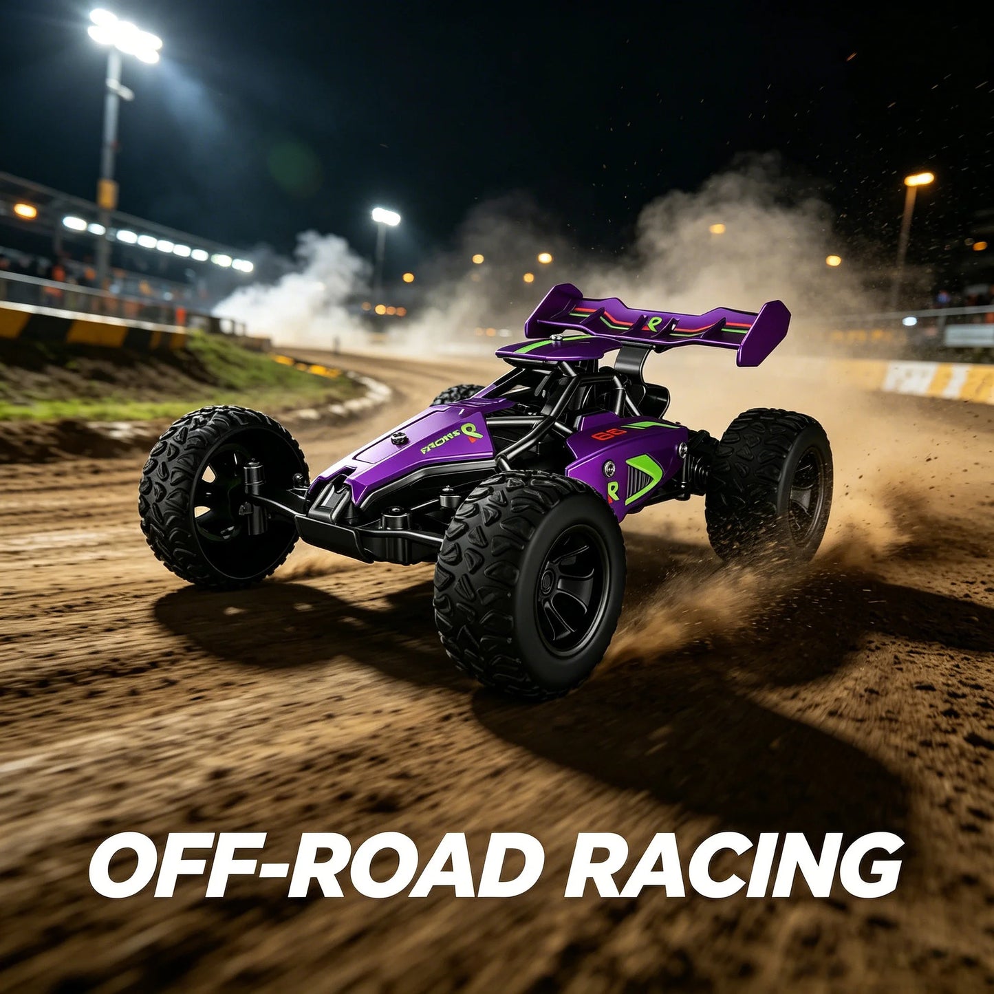 2.4G High-Speed RC Off-Road Buggy, All-Terrain 4WD Climbing Racing Truck with Big Tires, Remote Control Toy Gift for Boys& Kids