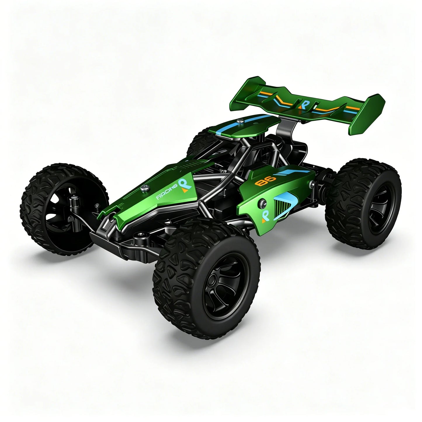 2.4G High-Speed RC Off-Road Buggy, All-Terrain 4WD Climbing Racing Truck with Big Tires, Remote Control Toy Gift for Boys& Kids