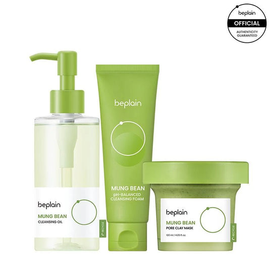 Beplain Skin Detox Trio | Korea's No.1 | Skin Repair | Cleanser | Korean Skincare | Foam | Clay | Glow Kit | Special Porecare