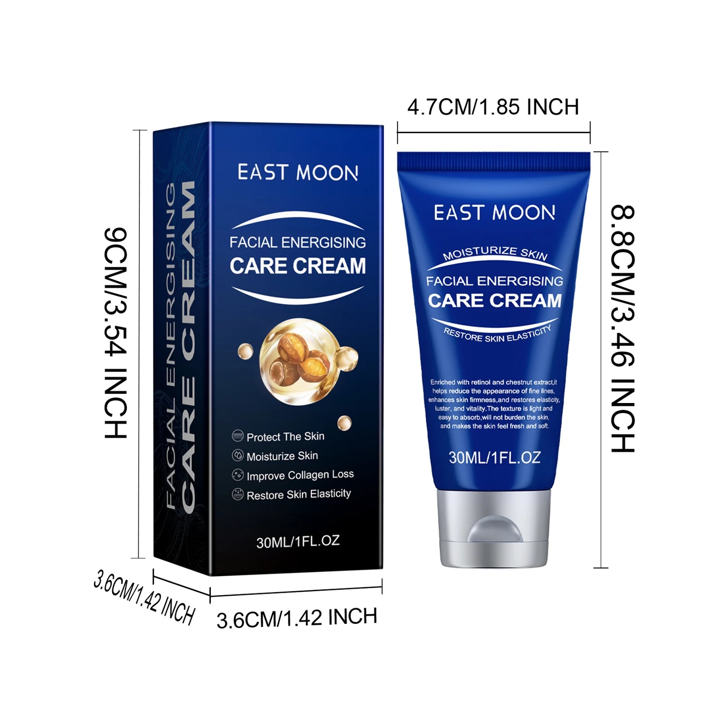 East Moon 30ml Men's Moisturizing Lotion Firming Nourish Facial Skin Anti Aging Oil Control Shrink Pores Brighten Men Lotion
