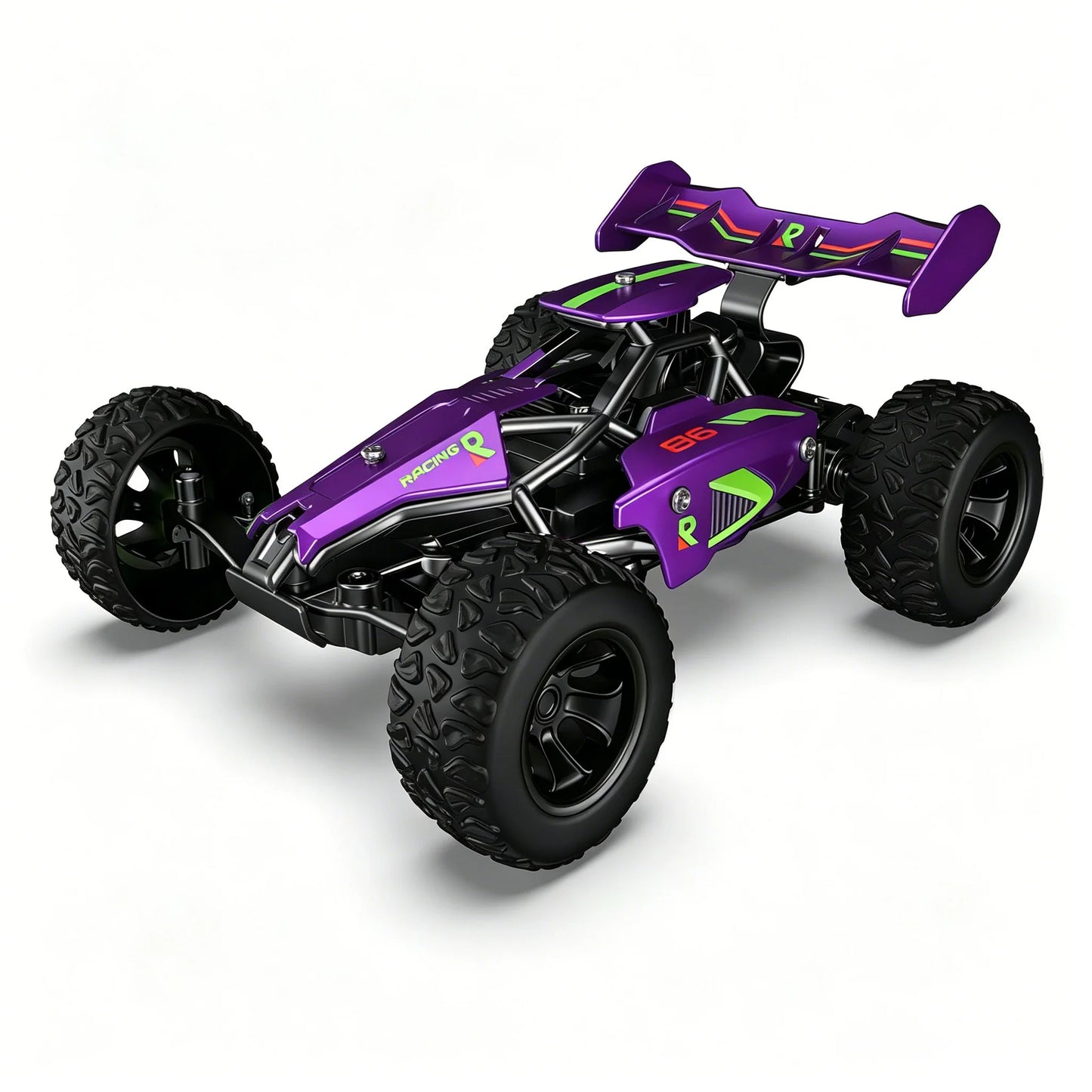 2.4G High-Speed RC Off-Road Buggy, All-Terrain 4WD Climbing Racing Truck with Big Tires, Remote Control Toy Gift for Boys& Kids