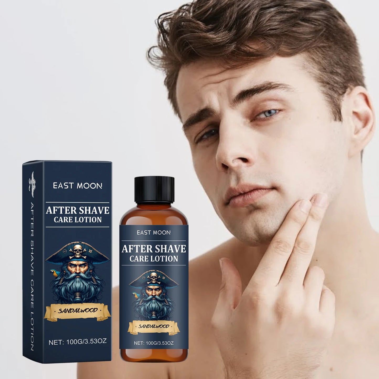 East Moon Eliminates Burn Soothes Redness Deeply Moisturize Skin Men Aftershave Liquid Calms Refreshes After Shave Care Lotion