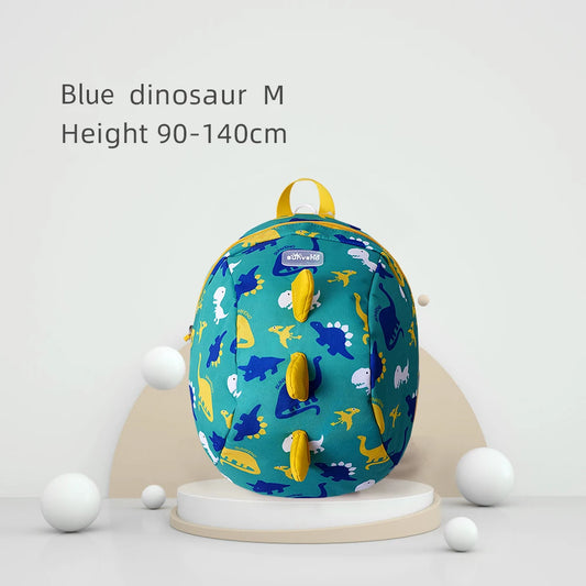 Sunveno Children's Backpack Bag for Boys Girls Toddler Preschool Kids Lunch Bag – Safety Harness Leash,Dinosaur, Lightweight