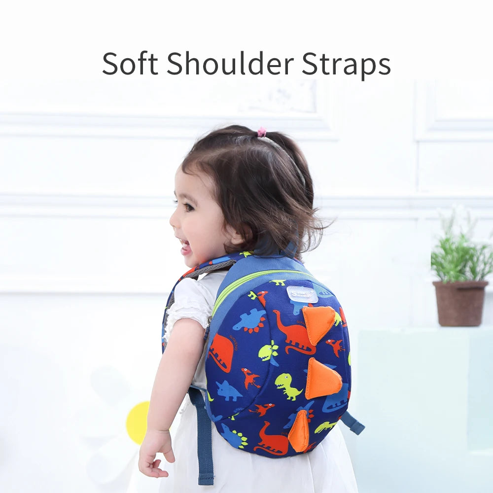 Sunveno Children's Backpack Bag for Boys Girls Toddler Preschool Kids Lunch Bag – Safety Harness Leash,Dinosaur, Lightweight
