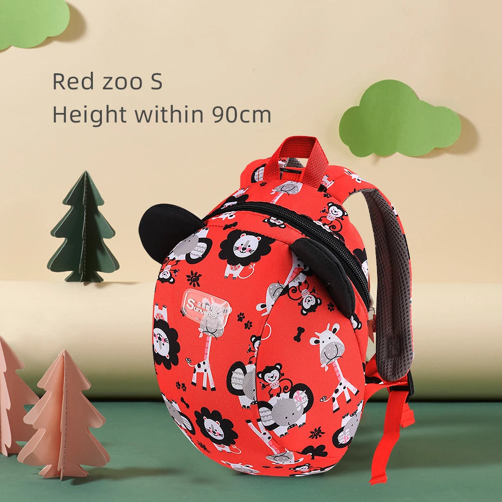 Sunveno Children's Backpack Bag for Boys Girls Toddler Preschool Kids Lunch Bag – Safety Harness Leash,Dinosaur, Lightweight