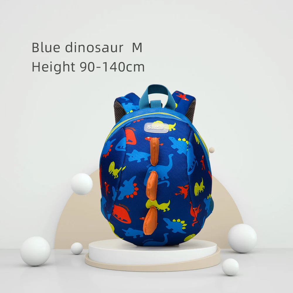 Sunveno Children's Backpack Bag for Boys Girls Toddler Preschool Kids Lunch Bag – Safety Harness Leash,Dinosaur, Lightweight