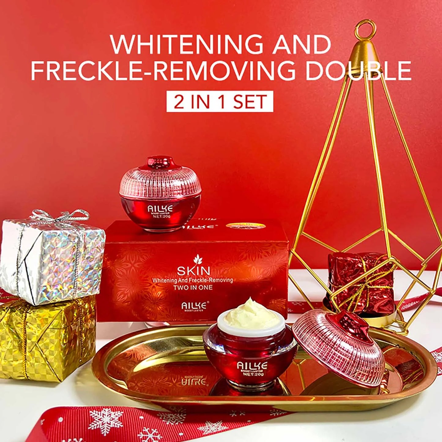 Brightening Day & Night Face Cream, Anti-Wrinkles, Moisturizing, Lightening, Stains Remove Facial Skin Care Cosmetics