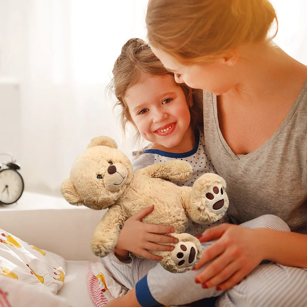 Brown Teddy Bear Stuffed Animals, 12'' Cute Plush Teddy Bear Toy, Plushies for Kids Toddlers Boy Girls Birthday Christmas Gifts