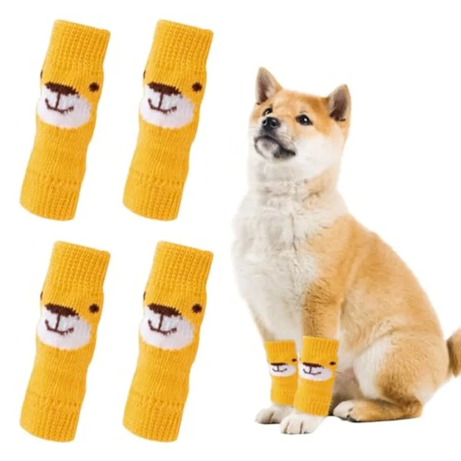 Pet Dog Elbow Protector with Elastic Knitted Warm Dog Hock Covers -, 8-13 lbs