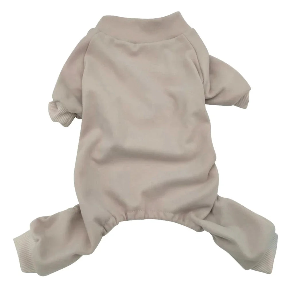 Winter Fleece Dog Pajamas Pet Clothes For Small Medium Dogs Cat Pyjama Puppy Jumpsuit for Dogs Sleepingwear Warm Clothing Coat