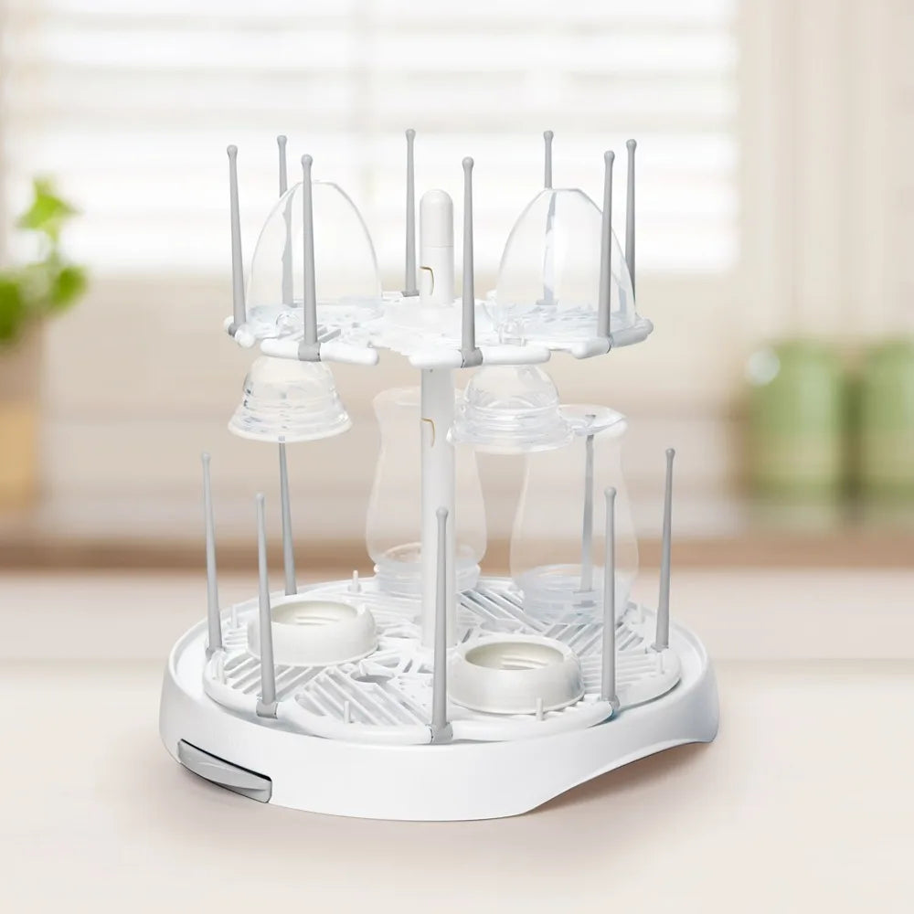 Baby Bottle Drying Rack Large Capacity White Sterilizer Organizer Stand Holder for Infant Newborn Feeding Supplies Accessories