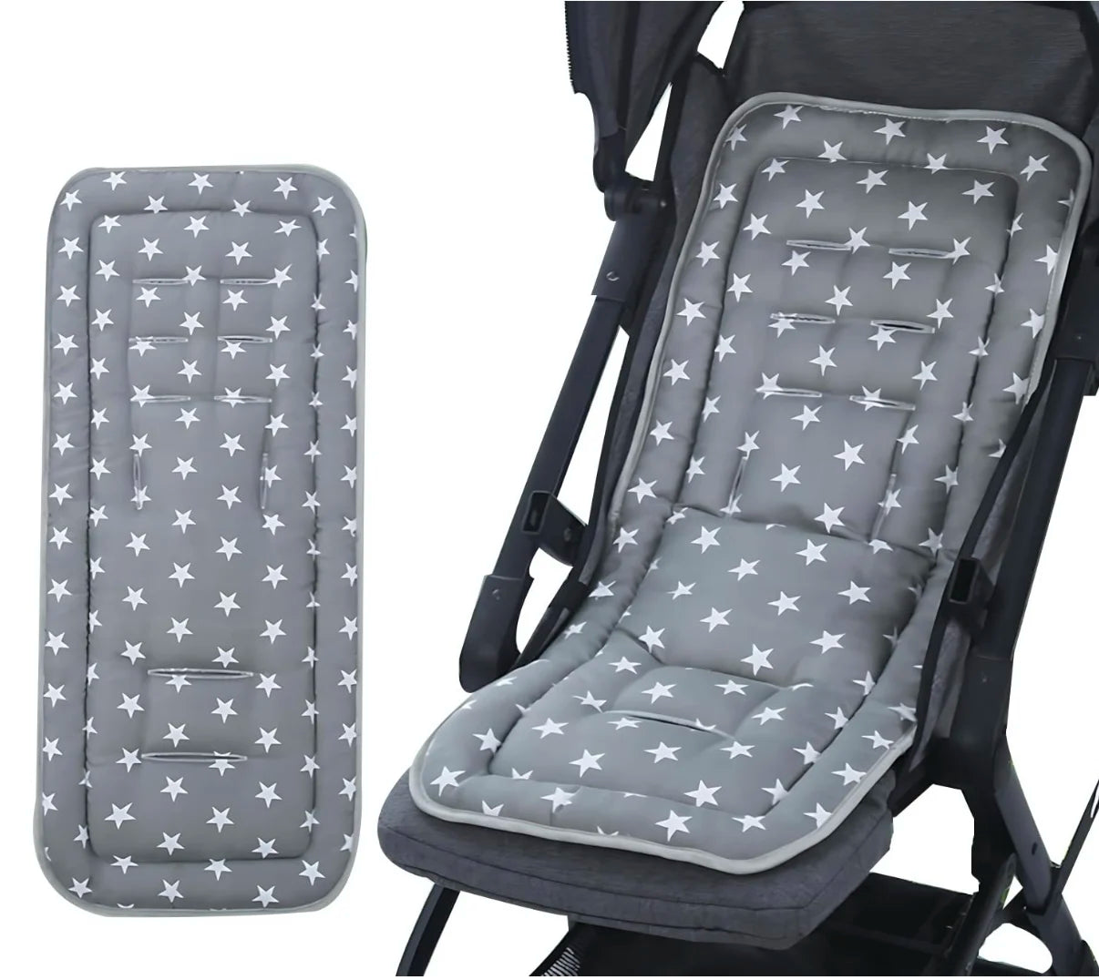 Comfortable Cotton Baby Stroller Pad Four Seasons General Soft Seat Cushion Child Cart Seat Mat Kids Pushchair Cushion Thickened