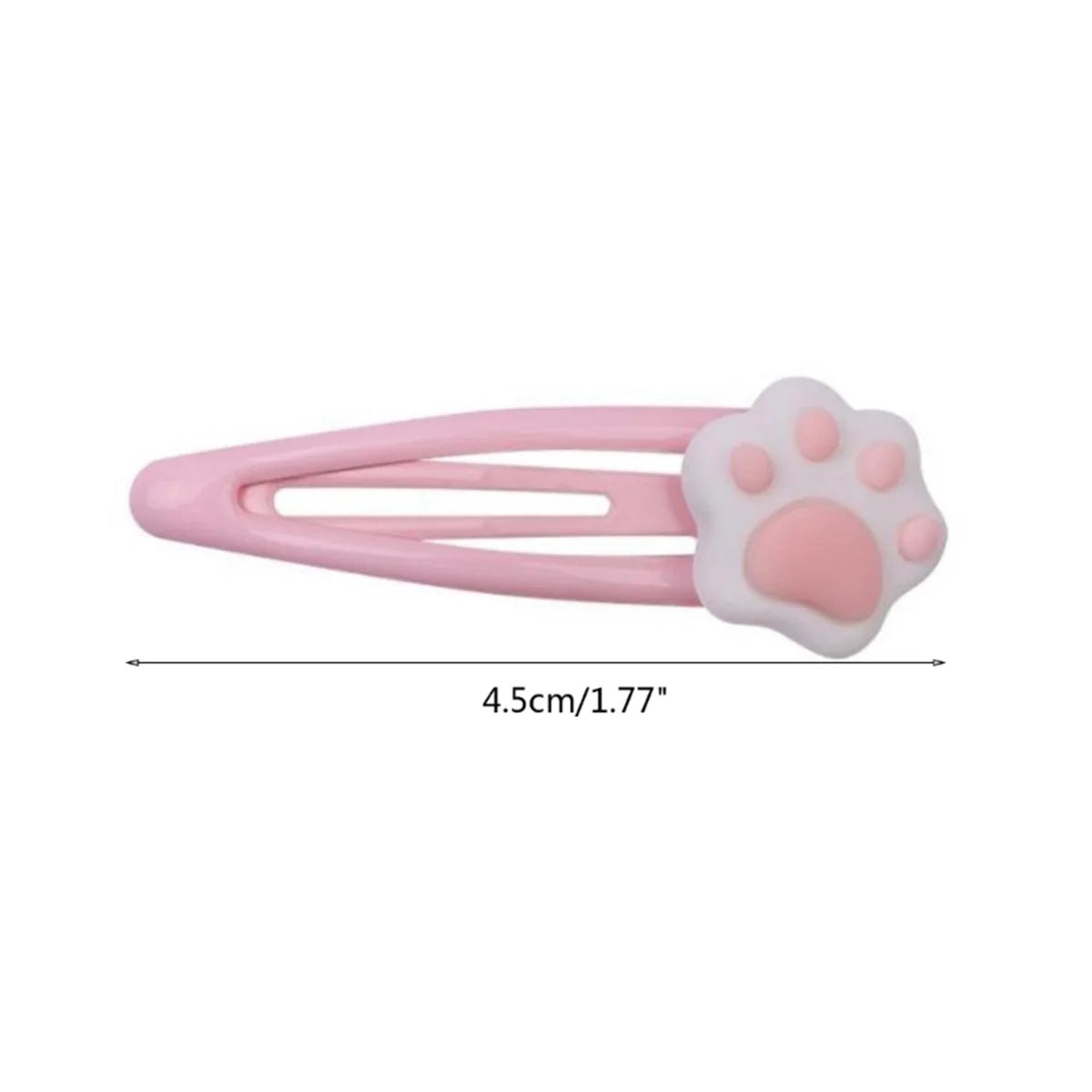 Y2K Cartoon Cat Paw Hair Clip Headwear - Stylish Travel Hairpins & Headdress Hairclip for Girls Fashionable Hair Accessories