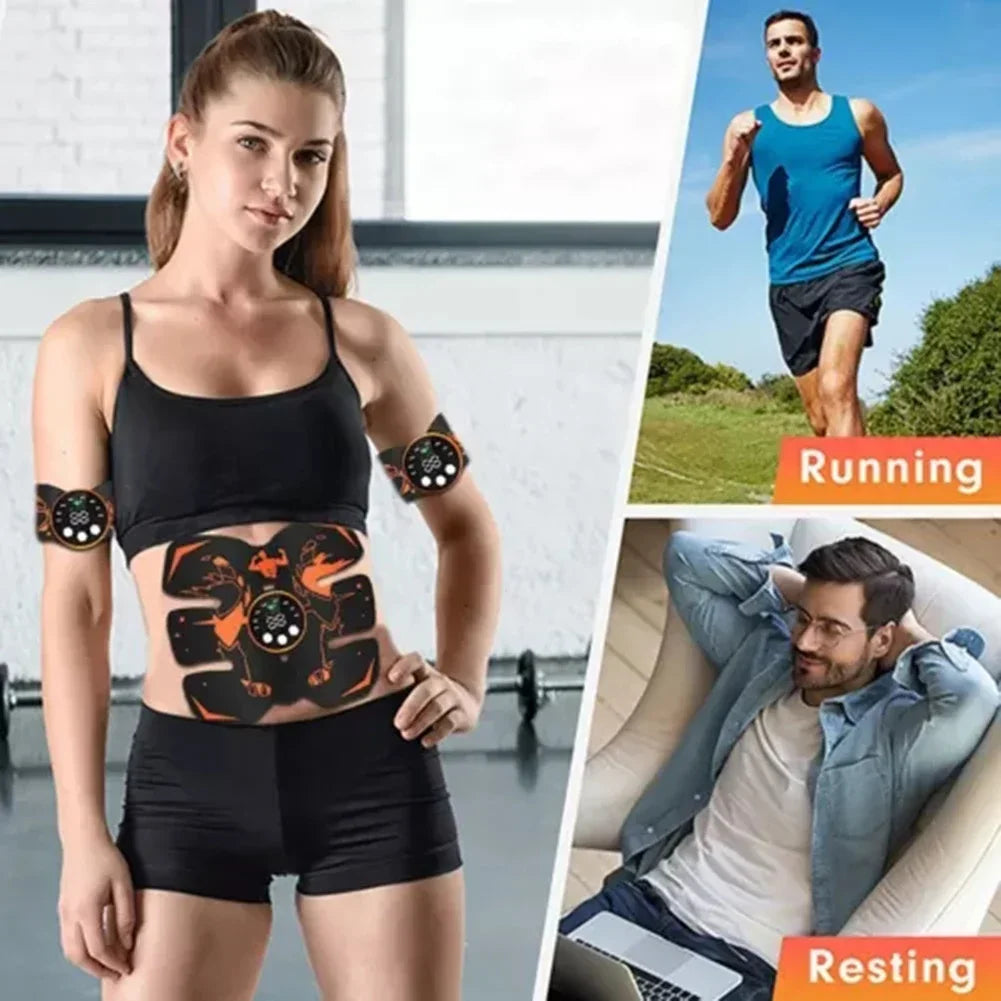 ABS Stimulator Electric ABS Muscle Stimulator Fitness Abdominal Rechargeable Wireless Muscle Toner 8 Modes 29 Levels Intensitys