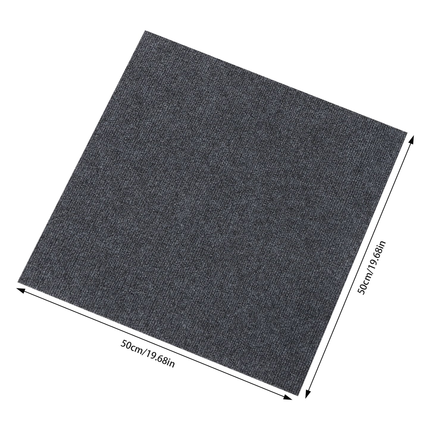 20pcs Carpet Floor Sticker 20*20in Removable DIY Carpet Rug Free Combination Living Room Self-adhesive Carpet Floor Mats Tiles