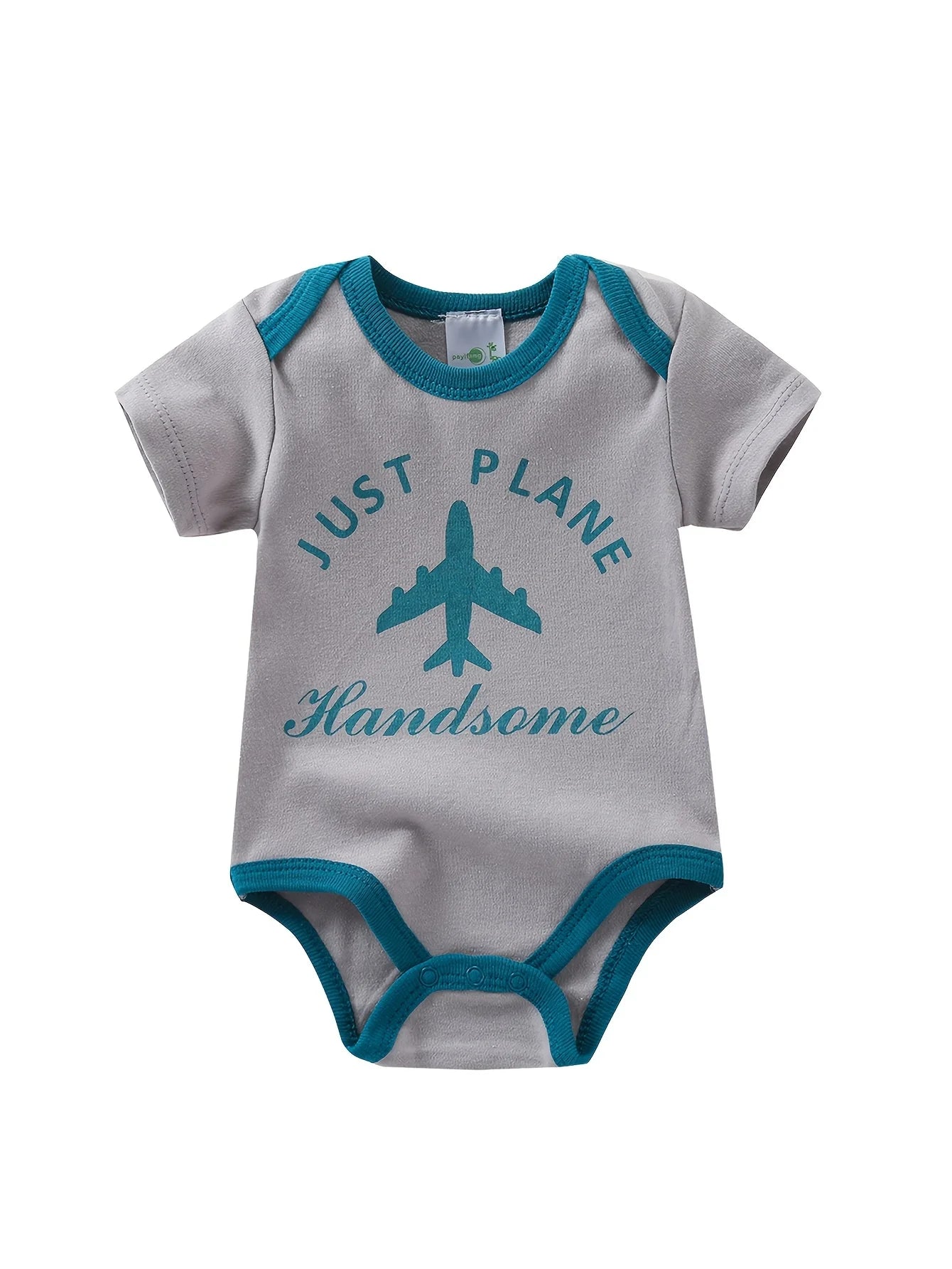 5pcs Baby Boy Short Sleeve Triangle Rompers, Infant Jumpsuits, Newborn Essential Outfits, Soft Breathable Casual Onesies, Bargain Price, Hospital Delivery Baby Supplies, Airplane And Gentleman Bow Tie Design, Baby Items Big D