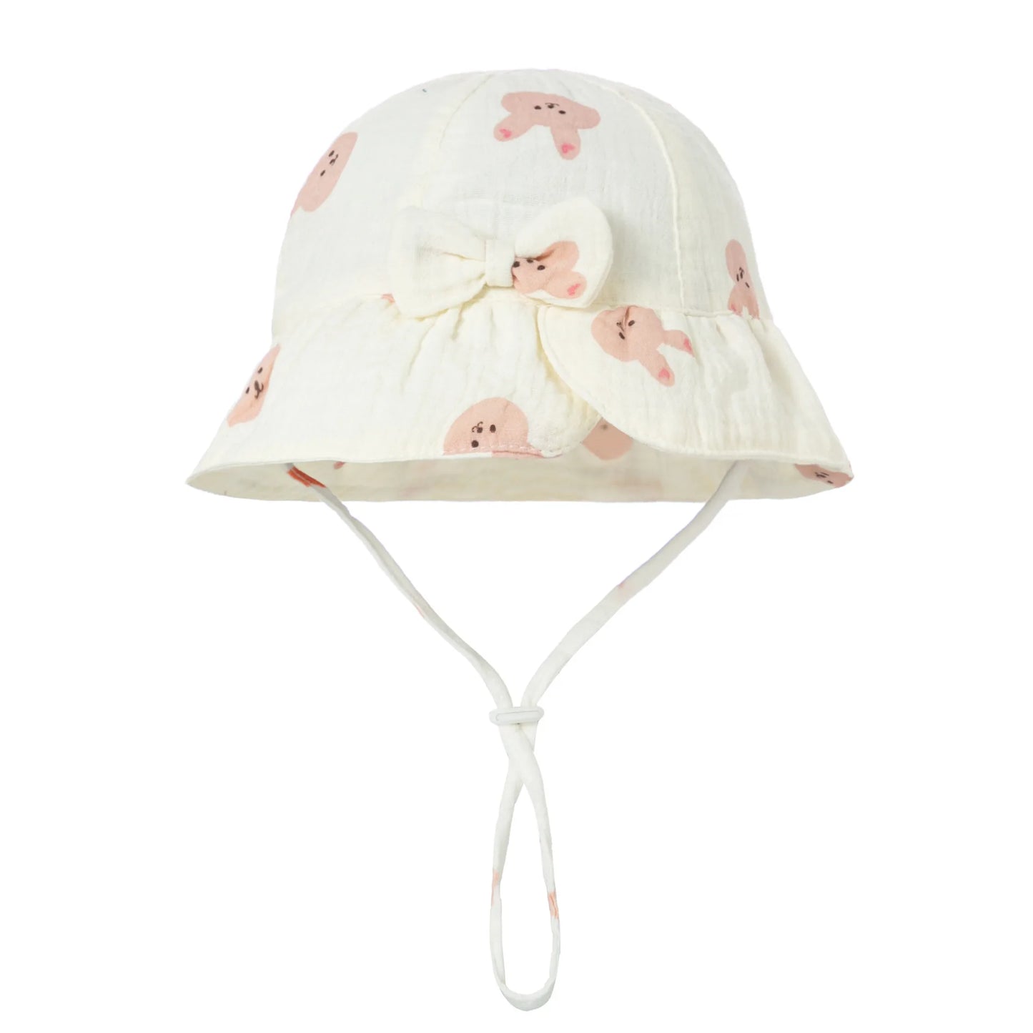 Baby Hats Girls Bowknot Panama Summer Kids Sun Hat Infant Beach Fisherman's Hat Children Breathable Cotton Outdoor Bucket Cap