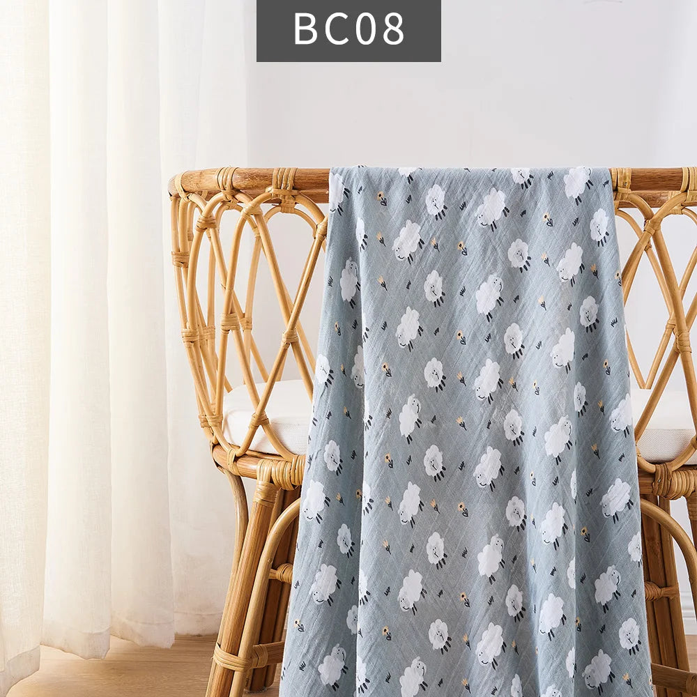 Elinfant Baby Swaddle Blanket All Season Breathable Blankets Newborn Bath Towel Various Patterns Multifunctio Use In Daily Life