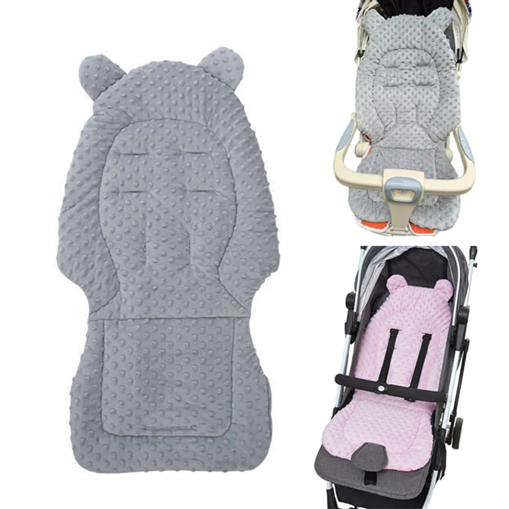 Baby Stroller Seat Cushion Cotton Infant Double-sided Seat Pad Thick Warm Universal Child Cart Mattress Mat Stroller Accessories