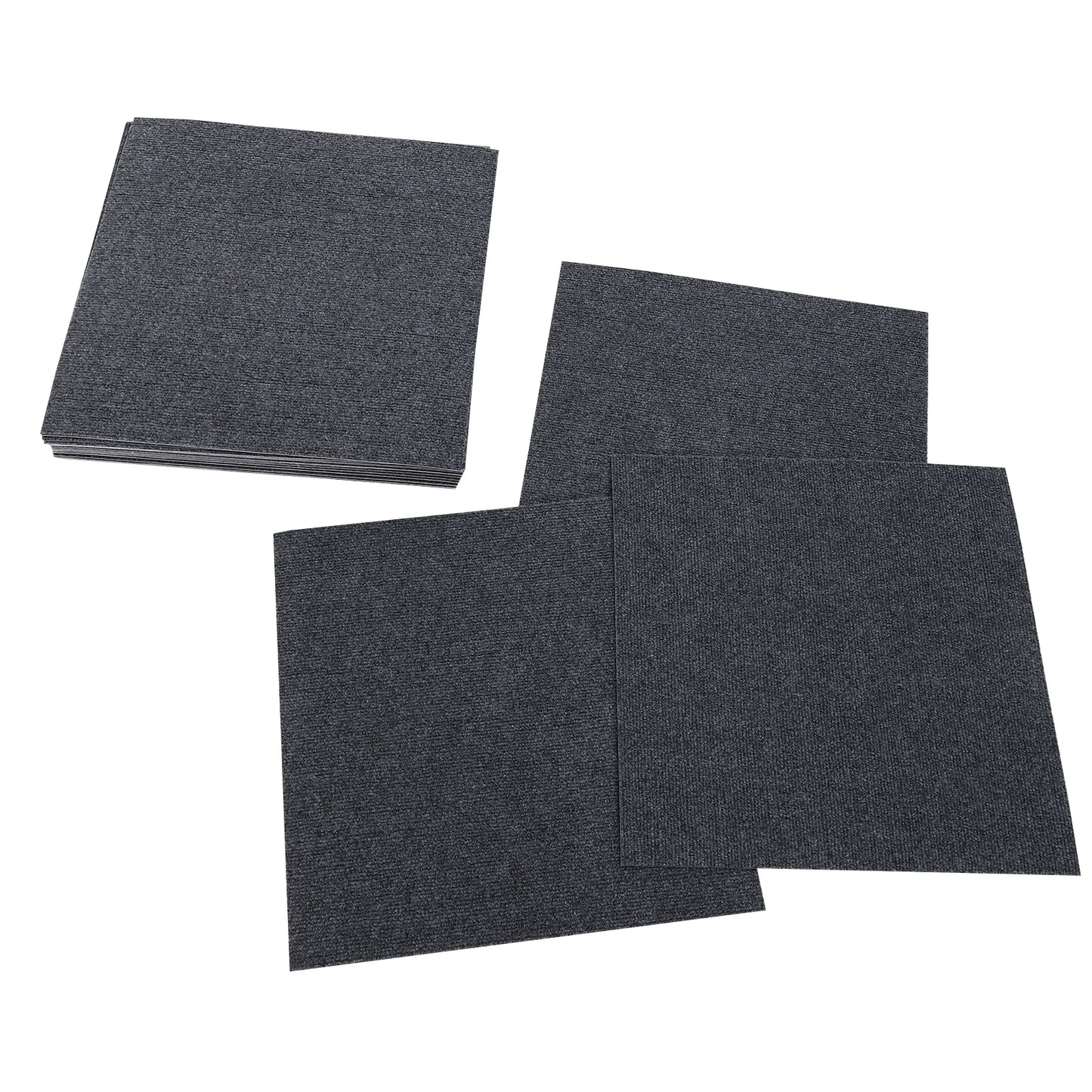 20pcs Carpet Floor Sticker 20*20in Removable DIY Carpet Rug Free Combination Living Room Self-adhesive Carpet Floor Mats Tiles