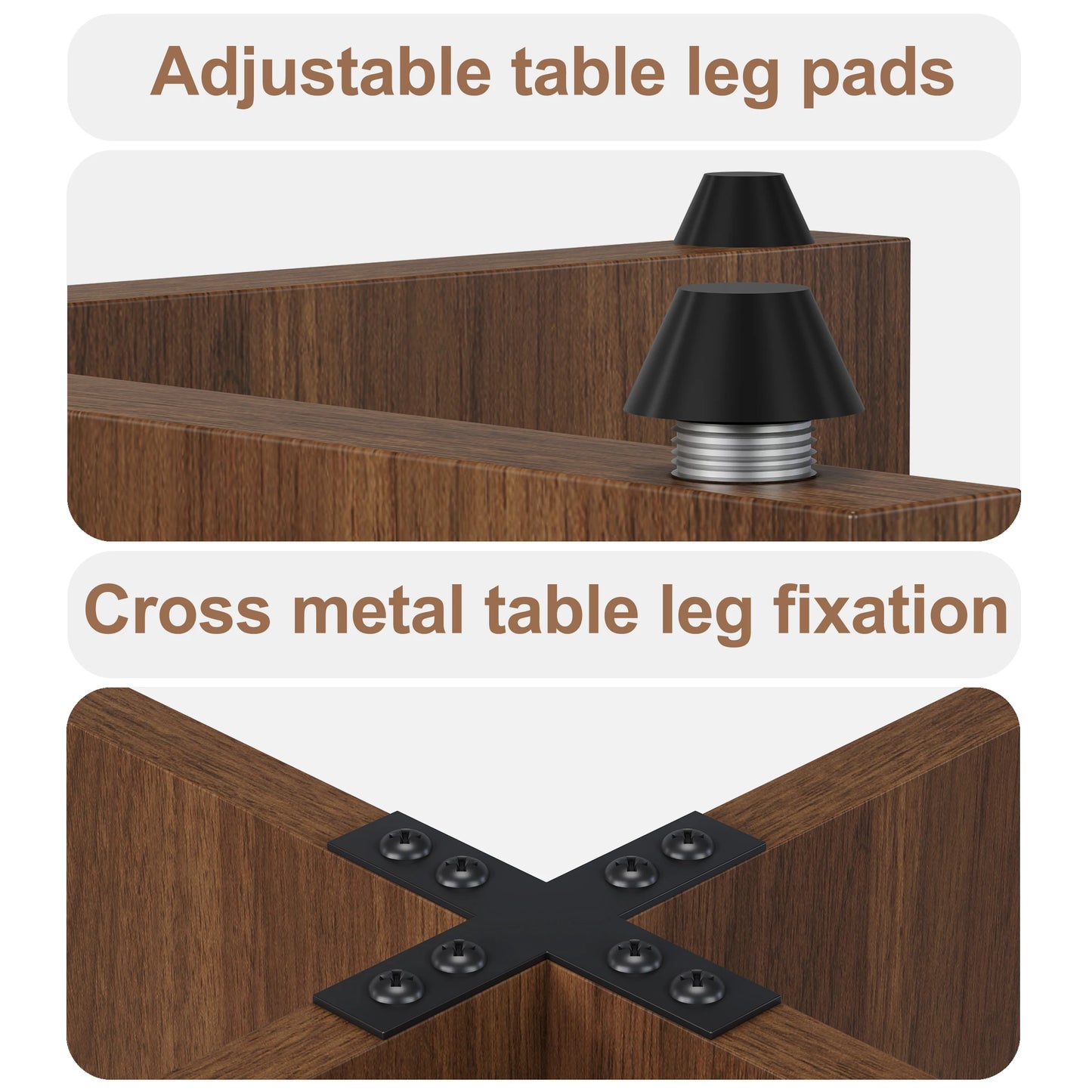 120CM Wooden Dining Table Nordic Study Lounge Garden Designer Dining Table Writing Service Mesas De Jantar Kitchen Furniture for 4-6 People Brown