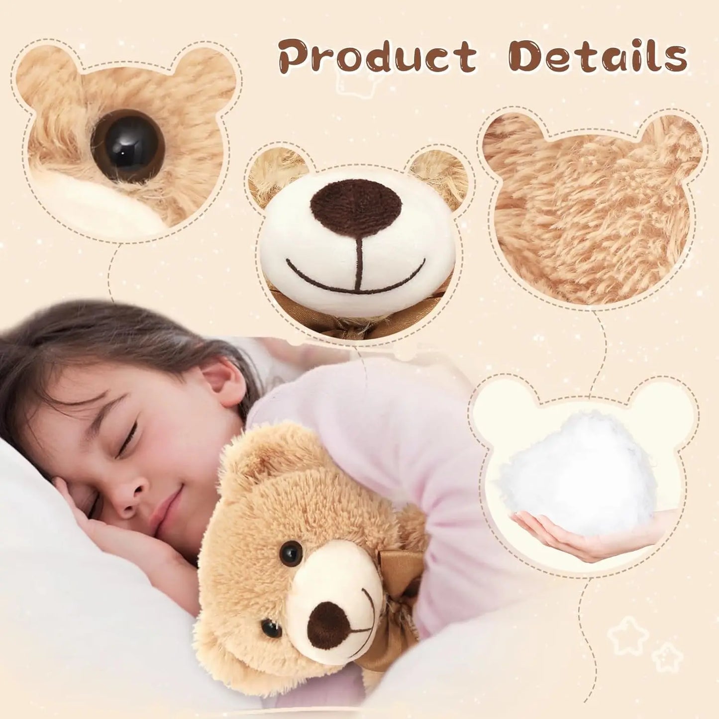 MorisMos 12 Pack Teddy Bears in Bulk 14 inch Teddy Bears for Kids Small Stuffed Animals Bulk