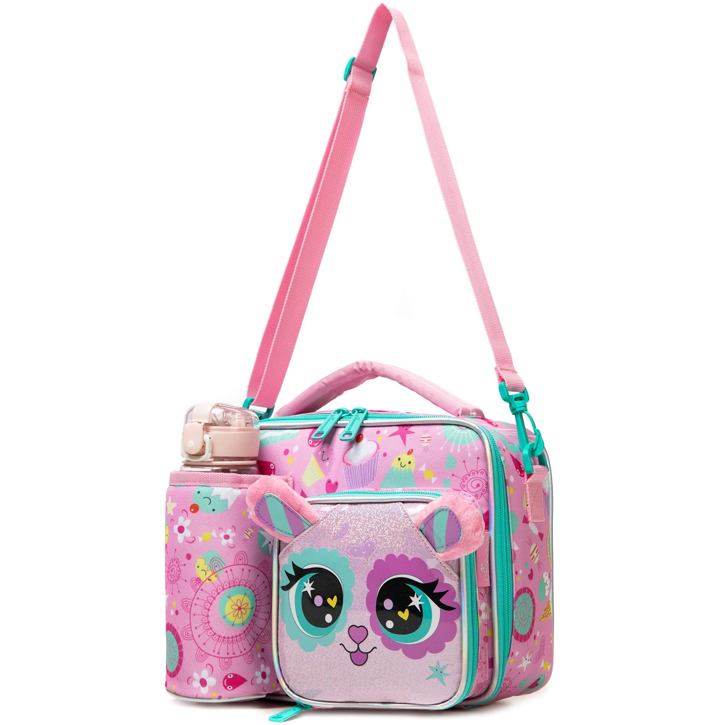 Cute Animal Kids Lunch Box Meal Bag Washable Lunch Bag Reusable Leakproof Bag for School Nursery It's Beautiful for Girls