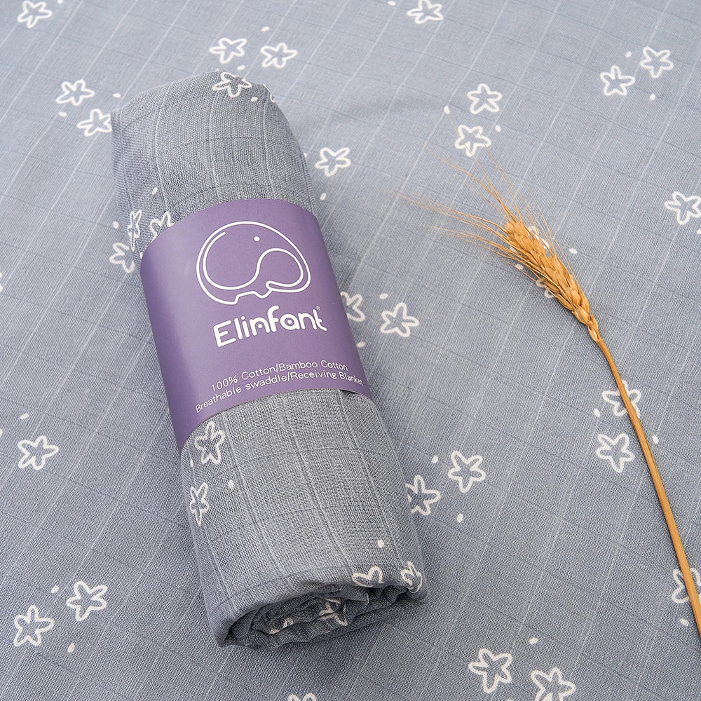 Elinfant Baby Swaddle Blanket All Season Breathable Blankets Newborn Bath Towel Various Patterns Multifunctio Use In Daily Life