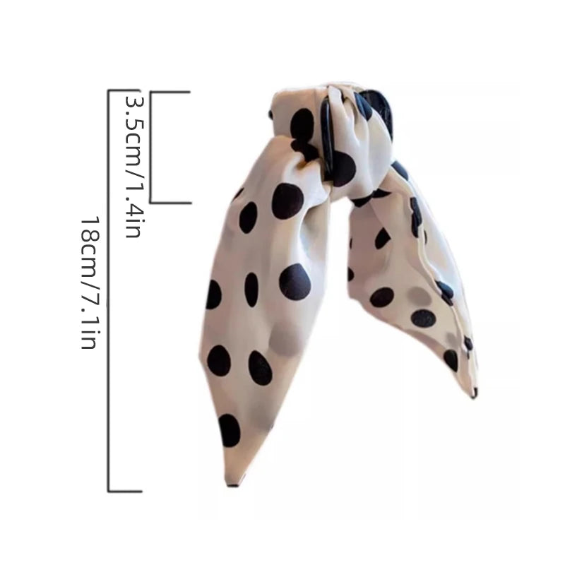 Dot Print Bow Hair Claw For Girl Bowknot Headwear Children High Ponytail Hairpins Sweet Princess Barrettes Kids Hair Accessories hair pins and clips hair pins and clips hair pins and clips