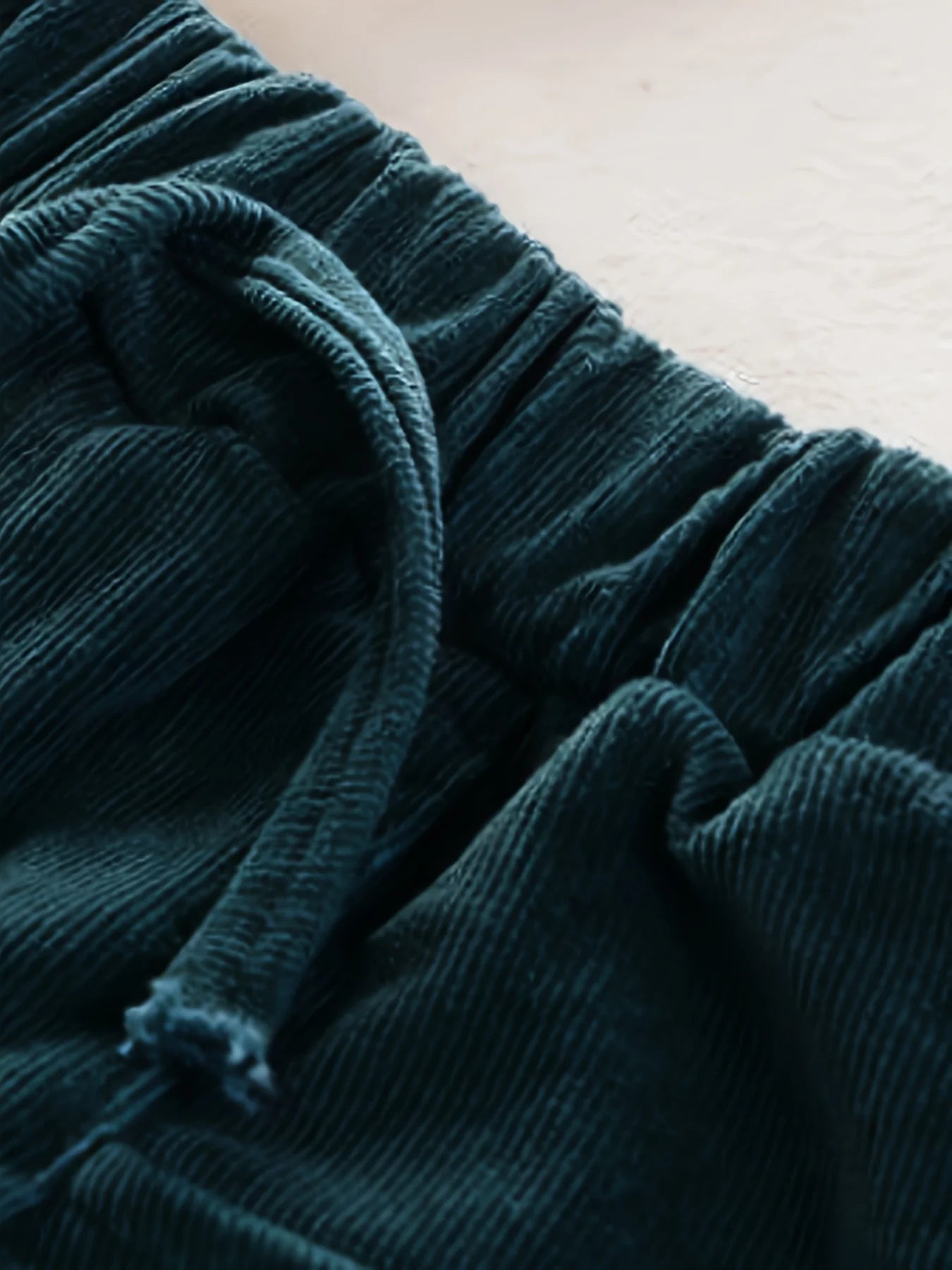 Spring and Autumn New Fashionable Casual Corduroy Jacket and Long Sleeve T-shirt for Boys and Girls Baby Pants 3-Piece Set