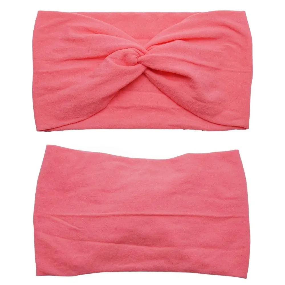 10 Pcs Super Soft Nylon Headbands Elastic Hair Bands for DIY Hair Accessories for Newborn, Toddler and Kids