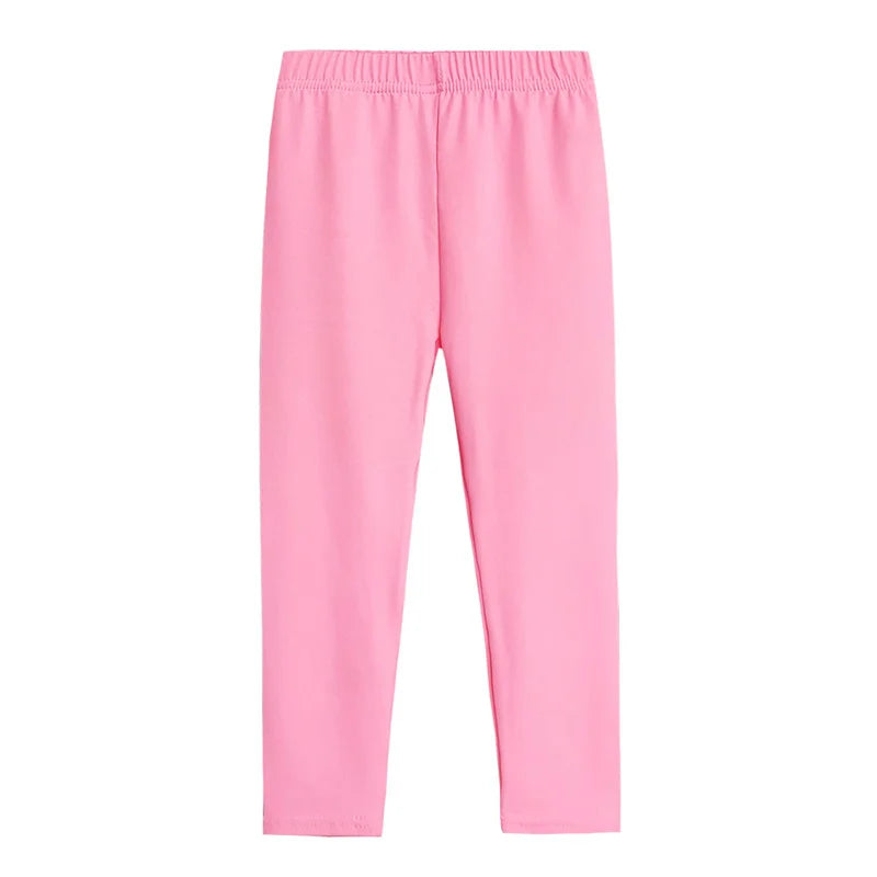 Spring Summer Baby Girls Leggings Cotton Soft Elastic Candy Color Kids Tight Pants
