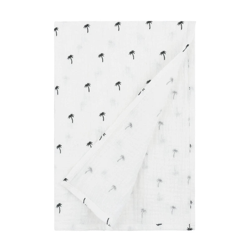 Baby Muslin-Towel Cotton Swaddle Blanket Infant Summer Thin Quilt High Absorbent Bath Towel Air Conditioned Room Blanket