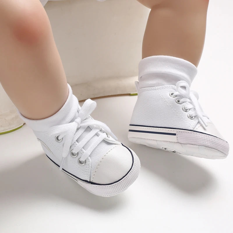 Infant Toddler Anti-slip Baby Shoes Baby Canvas Classic Sneakers Newborn Star Sports Shoes Baby Boys Girls First Walkers Shoes