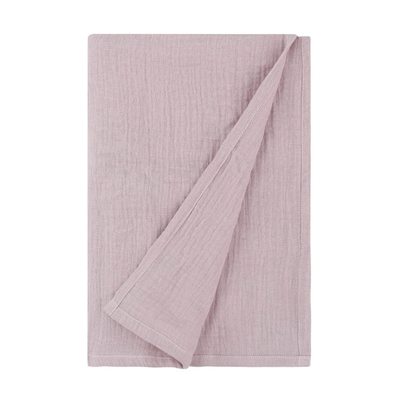 Baby Muslin-Towel Cotton Swaddle Blanket Infant Summer Thin Quilt High Absorbent Bath Towel Air Conditioned Room Blanket