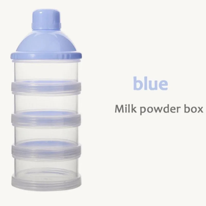 Baby Milk Powder Box Large Capacity Colorful Multi Layer Food Supplement Box Independent 5 Grid Layered Milk Powder Box