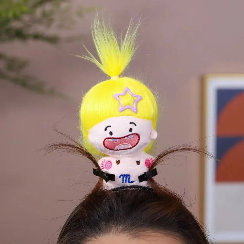 New Cartoon Wash Face Hairband Soft Headpiece Funny Doll Headband Women Girl Hair Accessories Hairstyle Fixing Tool Hair Band