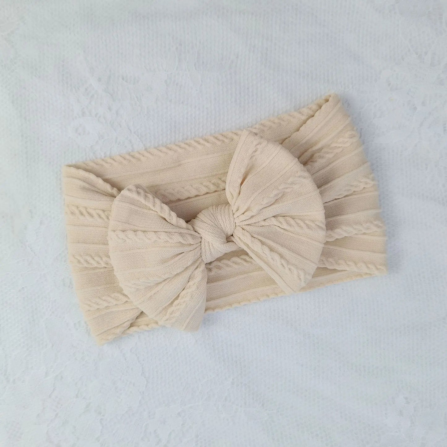 1/3Pcs Solid Color Baby Headband Bow Children Hair Band Elastic Nylon Newborn Soft Turban Headwrap Kid Hair Accessories