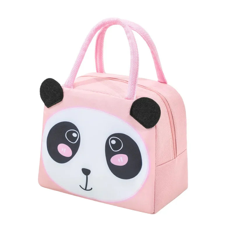Cartoon Children's Lunch Bag Thermal Insulation Aluminum Film High Quality Waterproof Oxford Cloth Portable Lunch Bags Tote New