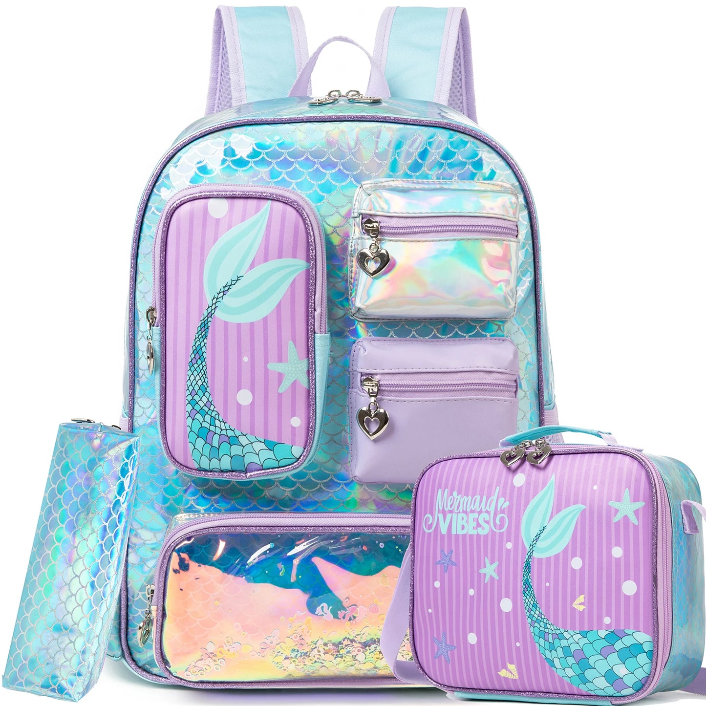 Backpacks for Girls Backpacks for Elementary Preschool Students Kids School Backpack with Lunch Bag Gift Package
